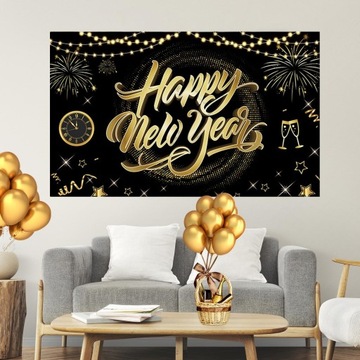 Znak ścienny plakat tło dekoracje biurowe podwórko szczęśliwego nowego roku StyleD