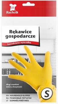 RĘKAWICE RĘKAWICZKI DOMOWE GUMOWE GOSPODARCZE S