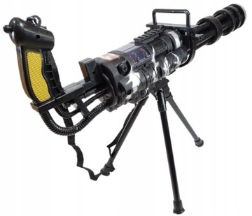 MINIGUN KARABIN NA BATERIE SNAJPERKA GRAJĄCY LEDY
