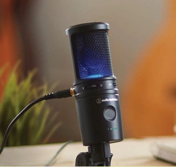 Audio-Technica AT2020USB-XP mikrofon pojemnościowy USB do podcastu + statyw