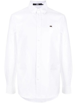 biala koszula meska karl lagerfeld bawełniana oversize PREMIUM
