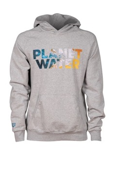 Bluza sportowa z kapturem ocieplana kangurka Arena Planet Water Grey R.M