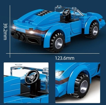 БЛОКИ МОДЕЛЬ РАЛЛИНЫЙ АВТОМОБИЛЬ FORMULA 1 124 EL CAR