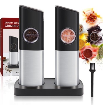 ЭЛЕКТРИЧЕСКАЯ МЕЛЬНИЦА ДЛЯ СОЛИ И ПЕРЦА СО СВЕТОДИОДНЫМ ОСВЕЩЕНИЕМ, ШЕЙКЕР ДЛЯ СПЕЦИЙ