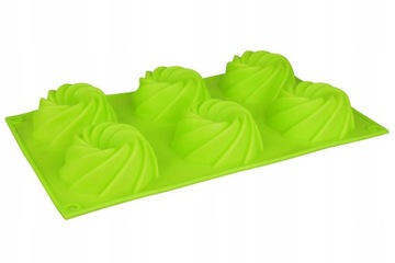FORMA FOREMKA SILIKONOWA DO CIASTEK OPONEK OPONKI DONUT 6 SZTUK 7 CM