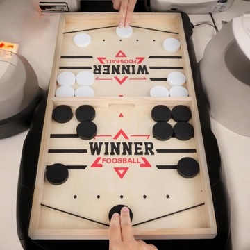 Игра в настольный футбол Игра с быстрой шайбой Деревянные семейные игры M