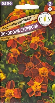 AKSAMITKA WĄSKOLISTNA CZERWONA odstrasza nicienie
