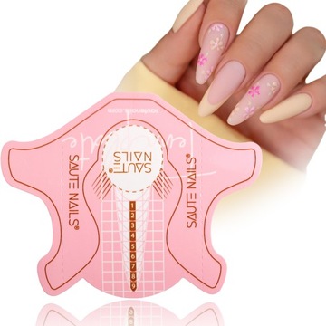 SAUTE NAILS NAIL FORMS трафареты для наращивания гелевого маникюра 300 шт.