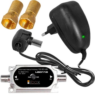 Усилитель сигнала DVB-T с регулировкой 15-30 дБ LB0118 LIBOX