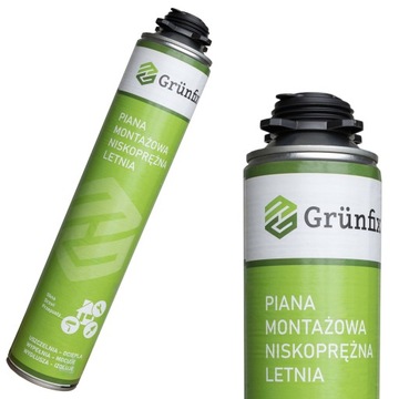 PIANKA NISKOPRĘŻNA Piana Pistoletowa Montażowa Grunfix 750ML