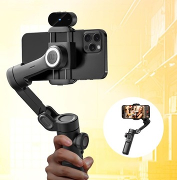 3-Osiowy Ręczny Stabilizator Gimbala Składany Telefon Do Vlog Stabilizator