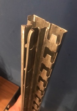 PROFILE METALOWE DO REGAŁU , OCYNKOWANE, (20 SZTUK)