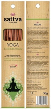 SATTVA Kadzidełka YOGA MEDITATION Ecocert 30g