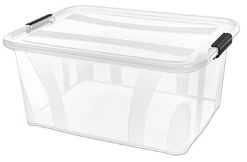 PLASTIKOWY POJEMNIK 32l pudło pojemnik plastikowe MAXI BOX duże zamykane