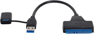 КАБЕЛЬ-АДАПТЕР USB 3.0 USB-C — SATA 3 22-КОНТАКТНЫЙ ДИСК