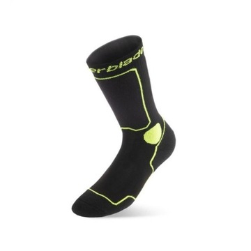 SKARPETY ROLLERBLADE SKATE SOCKS Black / Lime r. 43 - 46