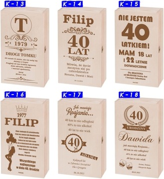 Коробка на день рождения 18 20 30 40 50 60 вина