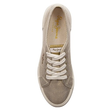 Pepe Jeans Tenisówki Brady Party W PLS31439 Gold 099