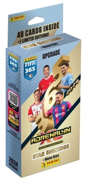 STAR SIGNINGS UPGRADE PANINI FIFA 365 2024 BOOSTER SET 48 KART + 2 LIMITED