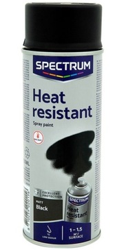 FARBA SPRAY ŻAROODPORNA 800°C TŁUMIKÓW CZARNA MAT