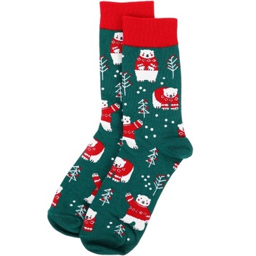 EUROPEJSKIE I AMERYKAŃSKIE SKARPETKI ŚWIĄTECZNE EXTRA DUŻE ROZMIAR DAMSKI WAKACJE