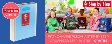 STEP BY STEP Zestaw szkolny tornister 5 elementów + organizer GRATIS