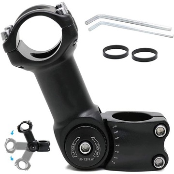 MOSTEK WSPORNIK KIEROWNICY REGULOWANY 0-60 STOPNI 31.8x110mm DO ROWERU MTB