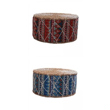 Zestaw 2 Poduszka Podłogowa Futon w Stylu