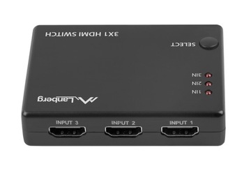 Switch HDMI Przełącznik 3x1 HDMI 4K 60Hz HDCP HDR
