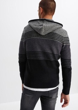 44 Bonprix SWETER ROZPINANY Z KAPTUREM