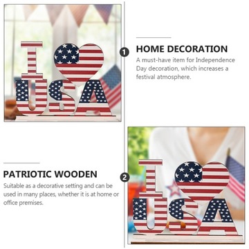 ДЕРЕВЯННЫЕ ФИГУРКИ ПАТРИОТИЧЕСКИЕ ДЕРЕВЯННЫЕ БУКВЫ 2 ШТ.