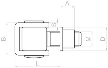 ПЕТЛИ ДЛЯ ВОРОТ, РЕГУЛИРУЕМЫЕ ФИТИЛИ, ПЕТЛЯ М20