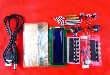 Часы, календарь, температура, будильник, корпус с ЖК-дисплеем, набор «сделай сам»