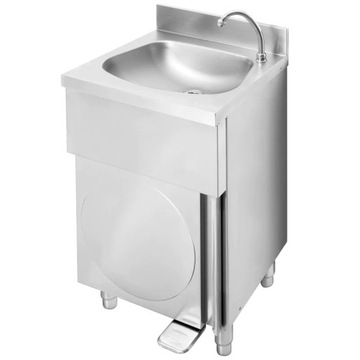 ОТДЕЛЬНО СТОЯЩАЯ РАКОВИНА С АКТИВИРОВКОЙ НОЖЕЙ HENDI