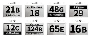 Адресная табличка с номером дома АЛЮМИНИЕВАЯ табличка