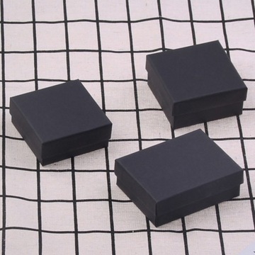 CZARNE PUDEŁKO NA BIŻUTERIĘ PUDEŁKA PREZENTOWE 72 SZT