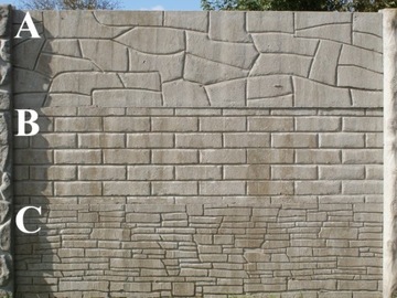 бетонные заборы бетонные заборные плиты пролеты забора H-150 см.