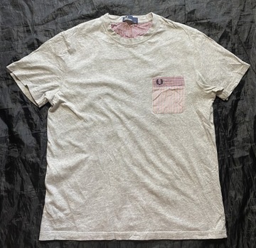 FRED PERRY/ ORYGINALNY SZARY T SHIRT /M