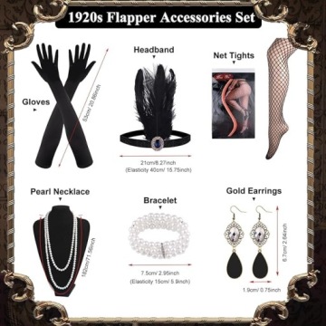 Ретро ПЛАТЬЕ костюм для взрослых Кабаре Дива Бурлеск 1920-х годов 3040 XL R2.5