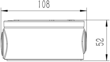 УНИВЕРСАЛЬНАЯ МАЛЕНЬКАЯ МОНТАЖНАЯ КОРОБКА ДЛЯ КАМЕРЫ, БЕЛЫЙ АДАПТЕР DBU-24W