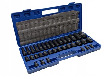 НАБОР ГОЛОВОК УДАРНЫХ ГОЛОВОК 1/2 35 ШТ. 8-32 ММ ADLER