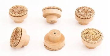 Ручки ящиков из ротанга в стиле ретро в стиле бохо