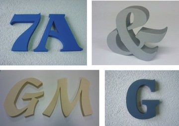 БУКВЫ, ЦИФРЫ, НАПИСЬ ИЗ СТИРОДУРА