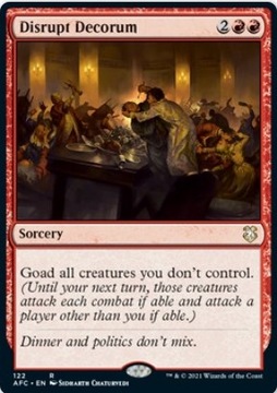 MTG Disrupt Decorum Rare AFC