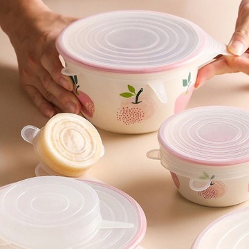 УНИВЕРСАЛЬНЫЕ СИЛИКОНОВЫЕ НАКРЫТКИ ДЛЯ ПИЩЕВЫХ ПИЩЕВ