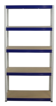 Regał magazynowy 213x090x40 5 1C biało-niebieski