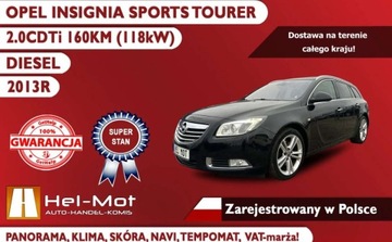 Opel Insignia I Sports Tourer 2.0 CDTI ECOTEC 160KM 2013 Opel Insignia Sports Tourer 2013R Klima, Skora, Navi, Zarejestrowany w PL,, zdjęcie 3