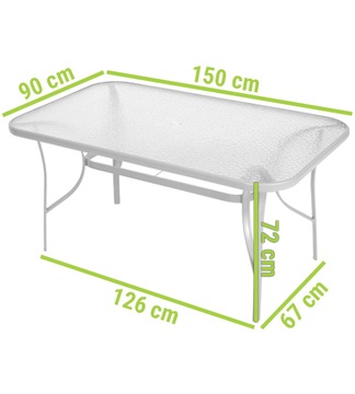 Садовая мебель Порту Ужин, набор 6 -Pesson Stable Table для сада террасы