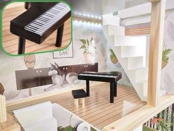 ДЕРЕВЯННЫЙ КУКОЛЬНЫЙ ДОМ FLORO BOHO LED 78 см