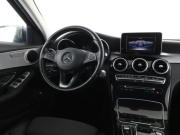 Mercedes Klasa C W205 Kombi 180 156KM 2015 Mercedes C 180 automat półskóra navi klima auto, zdjęcie 15